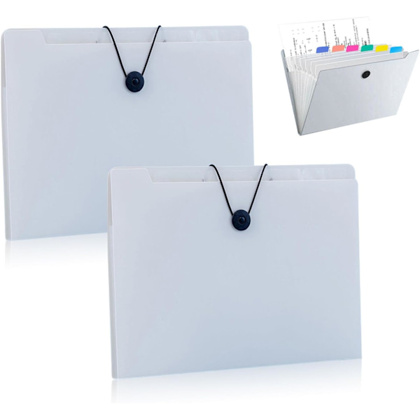 12 roms A4-sorter, A4-dokumentmappe, egnet for studenttestpapirpakke, filorganisator