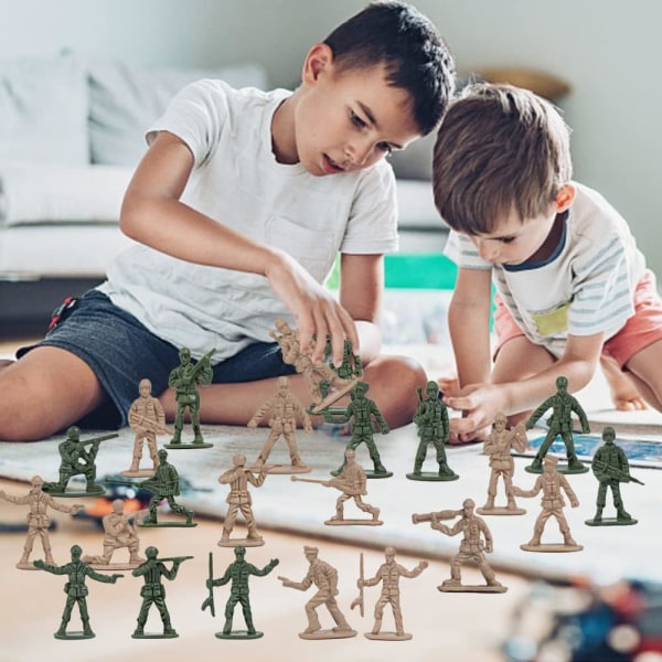 360 stk. Militær Actionfigurer Sæt, Plastik Hær Legetøjssoldater Sæt, Actionfigurer Til Hær Mænd, Pl
