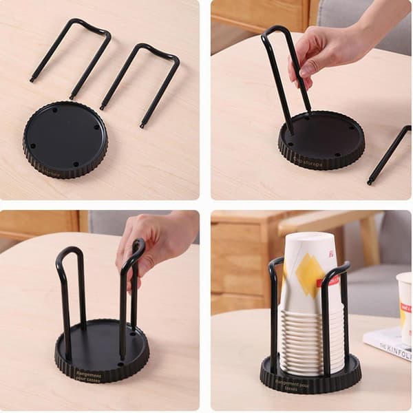 pc Multifunktionel plastik kopdispenser - Papkopholder - Bordplade - Opbevaringsorganisator