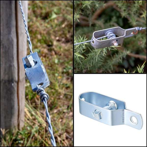 10 stk. Wire Rope Tensioner, Gjerde Tensioner, Piggtråd Tensioner, Tau Tensioner Koblingssett for Spente Tråder (S