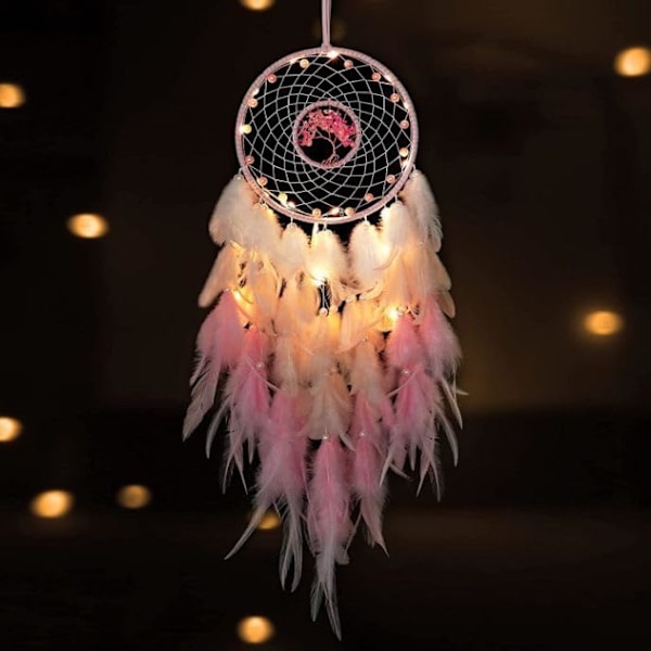 1 ST Dreamcatcher Flickor Special Högkvalitativ Fjäderhänge Rosa Flickhjärta Sovrumsfönsterbräda Hemnisch Dekoration Bac