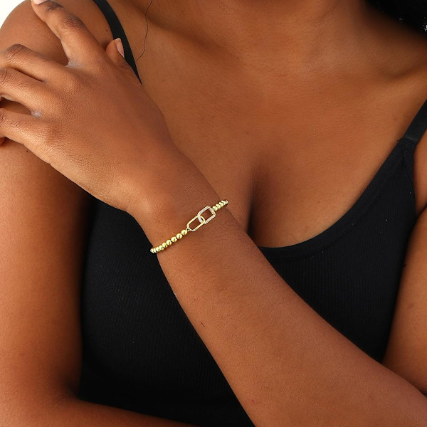 Armbånd Stakkebare Armbånd til Kvinder Guld Charm Armbånd Ikke-Misfarvende Guld Smykker til Kvinder Trendy