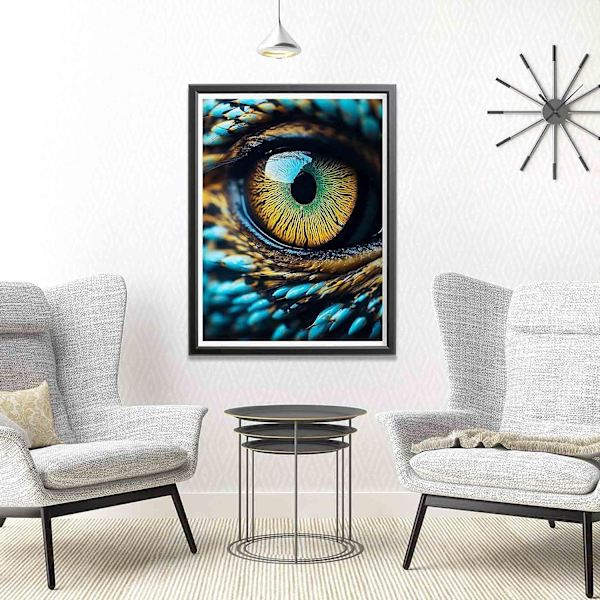 5d diamantmålning färgglada ögon (30x40cm) 4