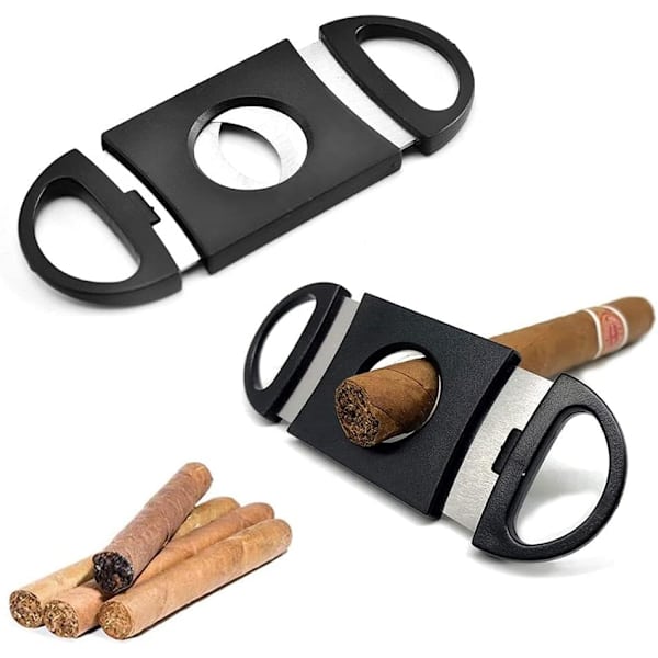 Cigarsaks, Butterfly Cutter, ABS, Sort