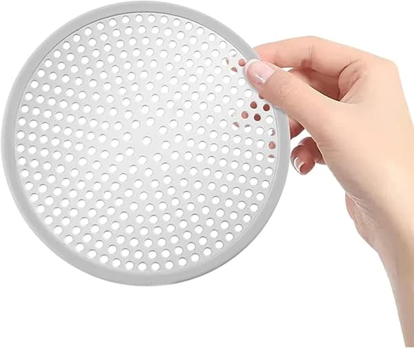 1 dusjsil i rustfritt stål for vask, bad, kjøkken, 12 cm