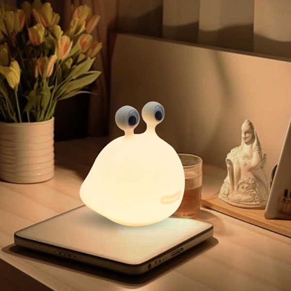Børne Natlampe, Sød Snotty Natlampe, Silikone Touch Kontrol Børne Natlampe, USB Genopladelig Bærbar Sengelampe, Justerbart Lys Baby Natlampe