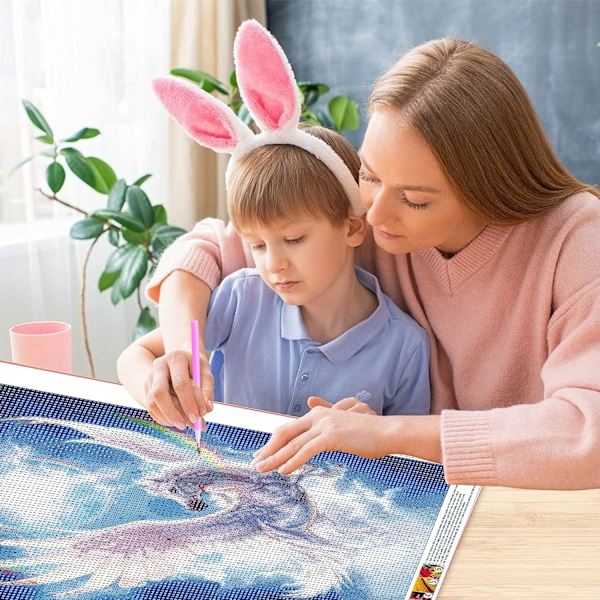 Täydellinen Timanttimaalaus Lapsille ja Aikuisten, Timanttimaalaus A:lla