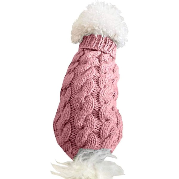 Hund Sweater Vest Varm Frakke Kæledyr Blød Strikning Uld Vinter Swe