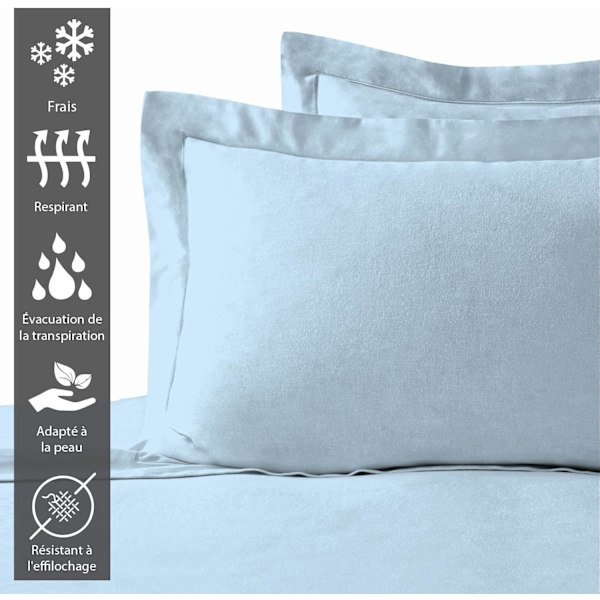 Putetrekk (sett med 2) Bomull putetrekk 50 x 75 cm Blue