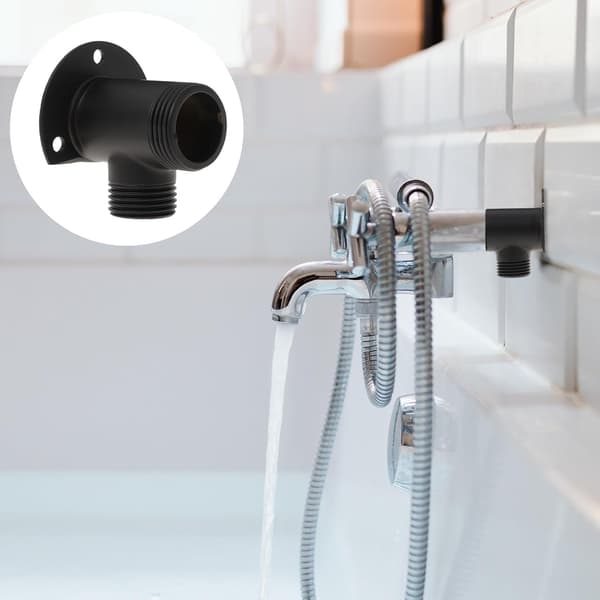 2 stk. Adapter Hånddusj Ventil Hodeholder Kran Installasjonssett System Med Slange Sprayhode
