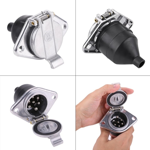 Universal 24V 7-polet Ledningsforbindelse 7-polet Ledningsforbindelse