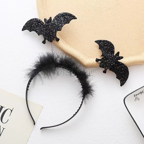 Bat Headband Halloween Accessories - Bat Ears Halloween Headband - Bat Ears Headband as Halloween He