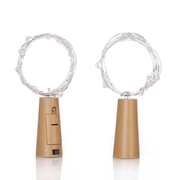 Flaskstränglampor, 12 st LED-flasklampor, batterifria flasklampor, 2 m koppartrådslampa för