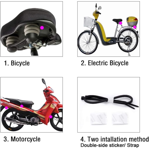 Sykkelalarm, trådløs innbruddsalarm for sykkel motorsykkel bil kjøretøy