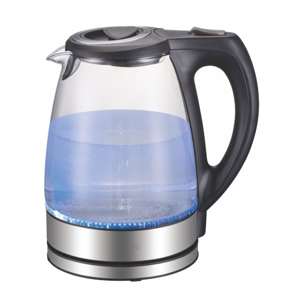 Vattenkokare i glas 1,8 l - 2200 W - Rostfritt stål med temperaturval - Vattenkokare - 100% BPA fre