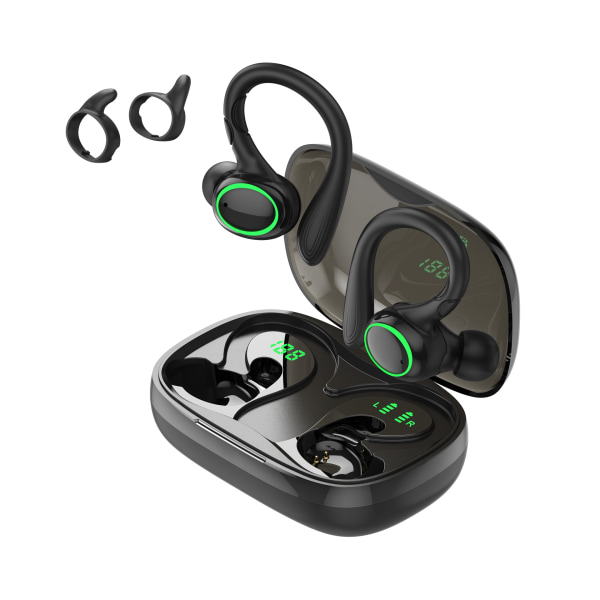 Trådlösa sport-Bluetooth-hörlurar, 2023 Bluetooth 5.3 HiFi-stereohörlurar med ENC-mikrofon, IP7-vatten