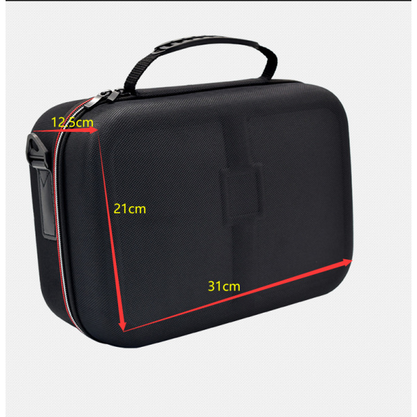 Etui for NS Switch/Switch OLED (Svart) - Deluxe Hard Shell Carrying Case for Switch Console, Switch