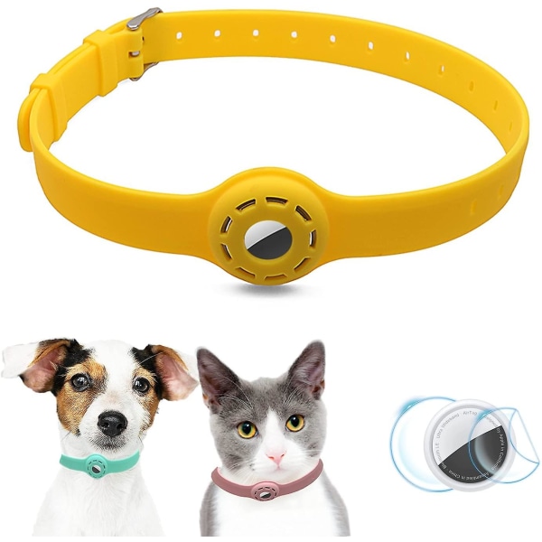 Airtag Hundehalsbånd Holder Cat Airtag Halsbånd med 1 HD Protect