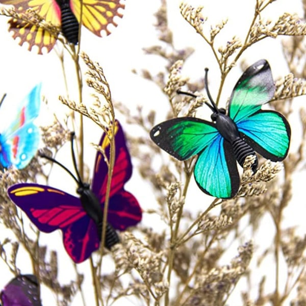 100 farverige søde sommerfugle skubbestifter til vægkorkplade, kort,