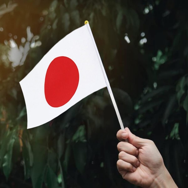 Japansk flag lille japansk pind mini håndflag dekorationer