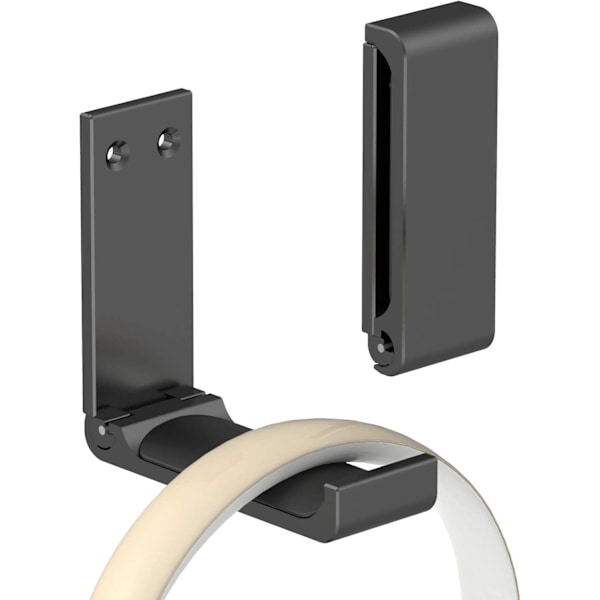 Hovedetelefon Stativ Hanger, Headset Holder Mount, Aluminium Krog med Stærk Klæbebånd til Hovedetelefoner