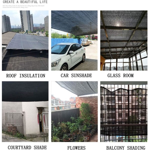 Patio Skygge Net, Rektangulær Skyggeklud Skygge Sejl, Skyggeklud