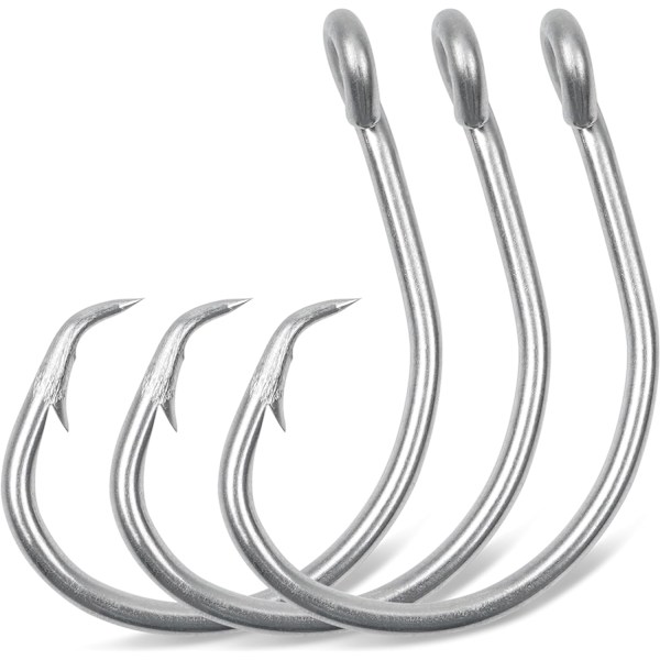 8/0 Cirkelkroge Saltvandsfiskekroge, 30 stk. Wide Gap In-Line Fiskekroge Tun Cirkelkroge Sta