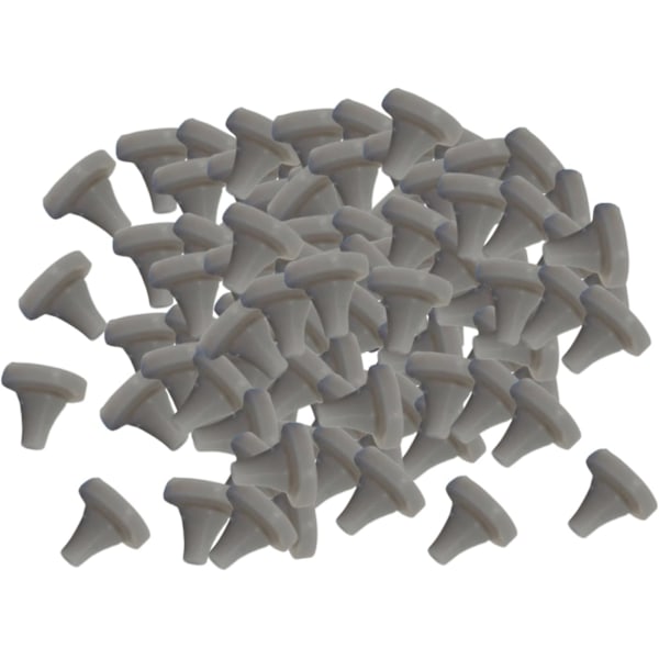 100 stk Dusjhode-erstatningsdyse, Silikon Dusjhode Sprayhull, for 4 mm hulldiameter, Universal Dusjhode Nei
