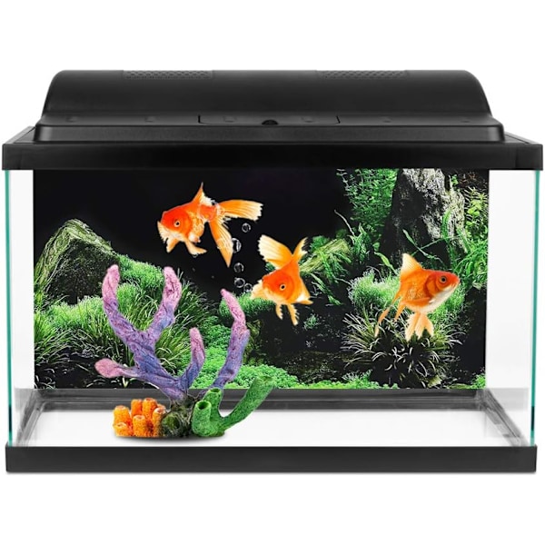 3D-effekt havsbotten vattengräs affisch självhäftande reptil terrarium akvarium bakgrund 122 x 41cm