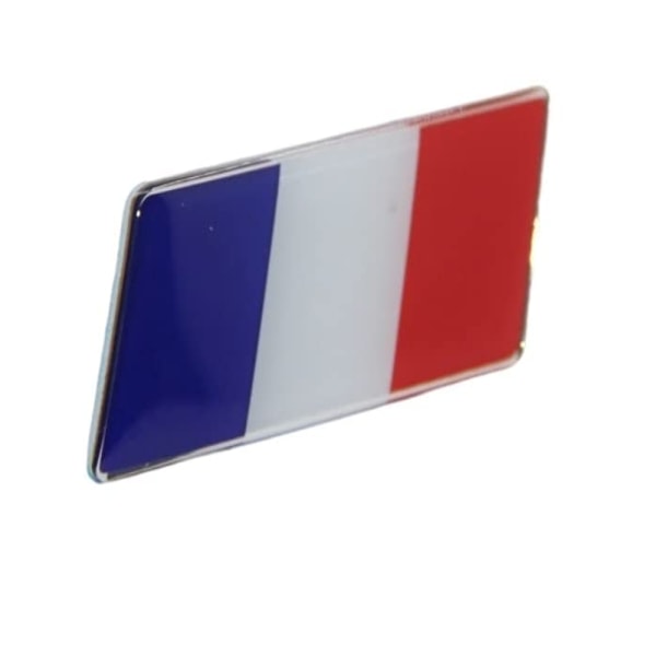 Aluminium Frankrike Flagga Badge Galler Emblem Bildekal Dekal U