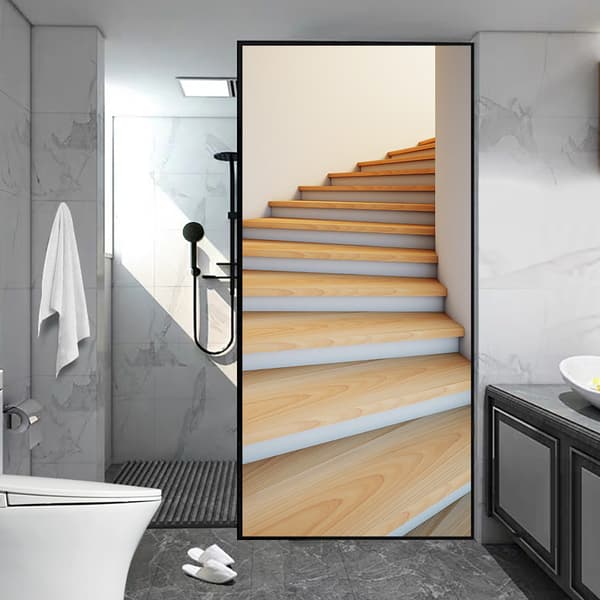 (38,5*200cm*2st) 3D-effekt affisch dörrklistermärke 29