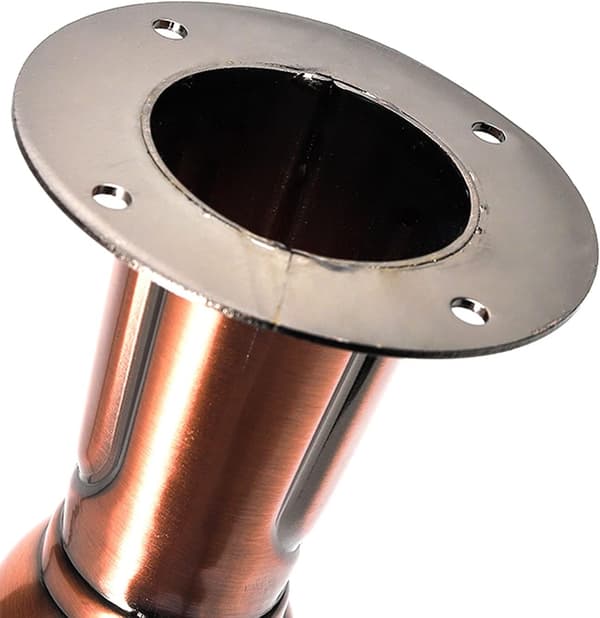 Set med 4 möbelben i metall, kalebassformade soffben, järnskåpsben, soffbordsben, sängben, möbelben