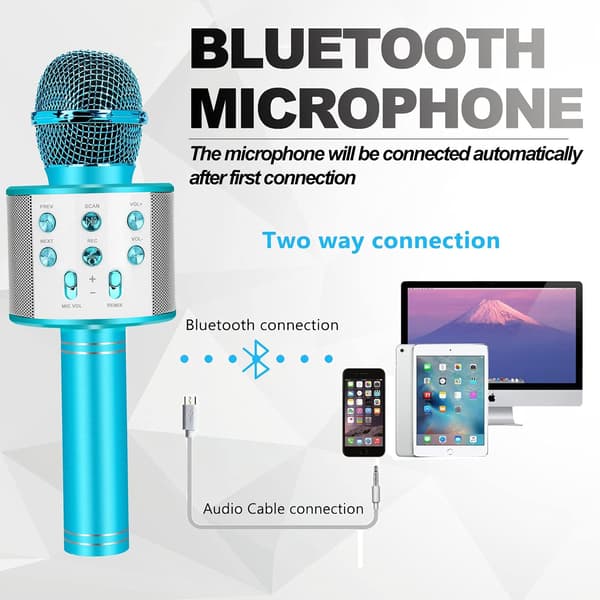 Trådløs bluetooth-mikrofon karaoke-leker for jenter, gaver, Kara