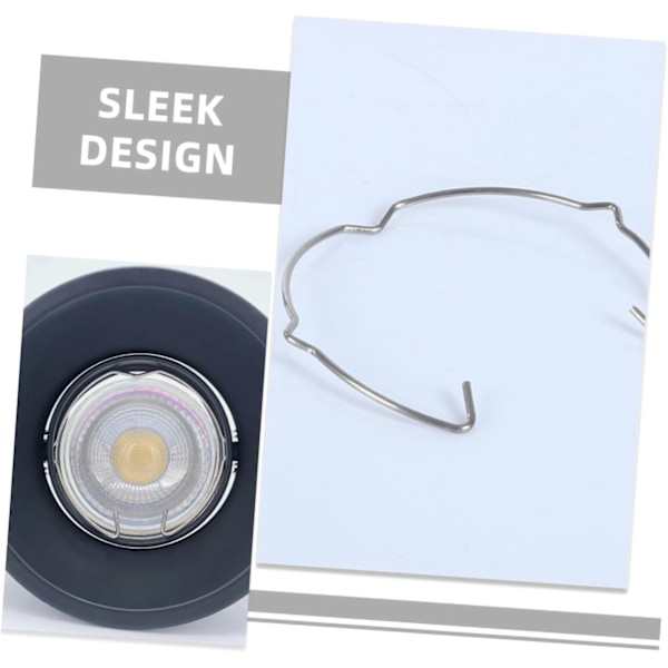 10 stk. Spotlights Festeklips Spotlight Festering Fikseringsring for Belysning