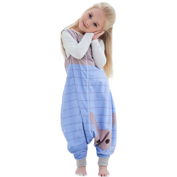 blå Barnsovsäck med ben Varm pyjamas, flickor f