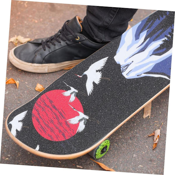 85x24cm ark firehjulet skateboard klistermærke anti-stick tape til at rive skateboard longboard stick