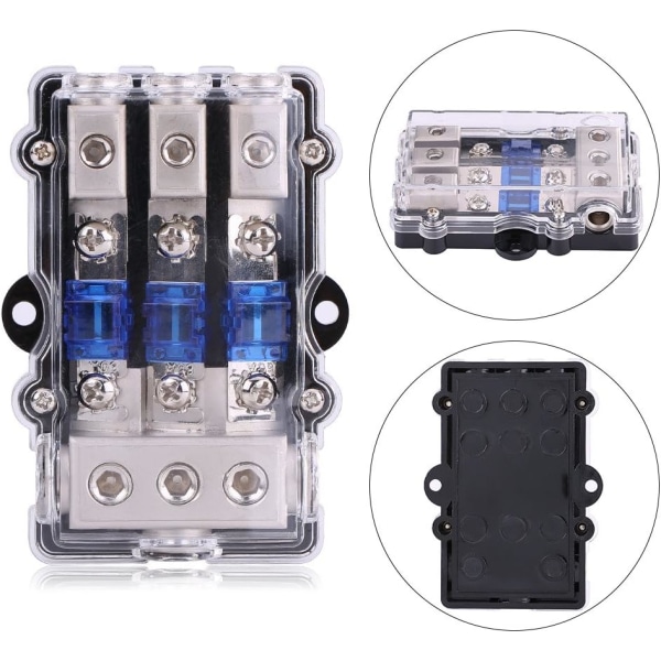 Blade Fuse Holder, Fuse Holder Fuse Block Kit DC 12-24V Fuse Box