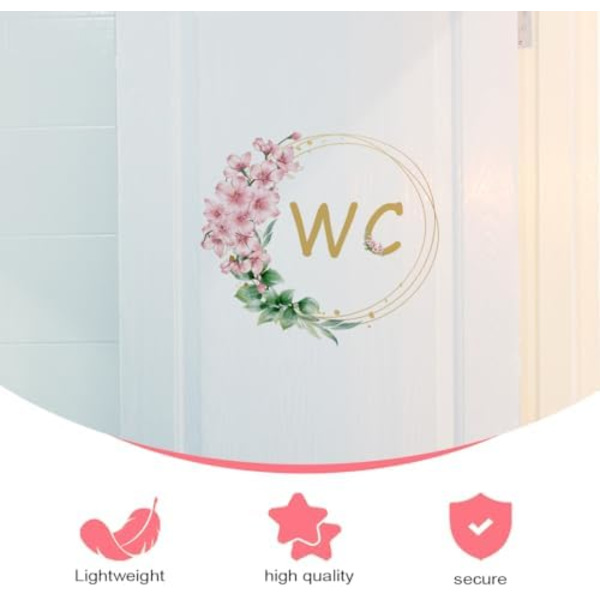 30x30cm 1 kpl Ovi Tarrat Kylpyhuone WC Ammaskuppi Kasvi Kukat Englanti WC Seinä Tarrat Kylpyhuone WC Koristelu Se