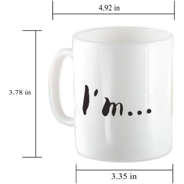 Kreativ rolig mugg, keramisk grisnäsa Kaffe Tekopp Nyhet Hemmakontoret vattenkopp, present till familjen, fr