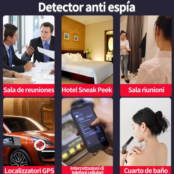 Micro Spy Detector, Anti-Spy Bug Detector, Hidden Camera Detect