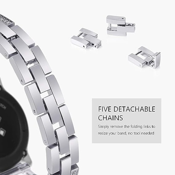 Kompatibel med Samsung Galaxy Watch 4 rem 40mm 44mm, 20mm