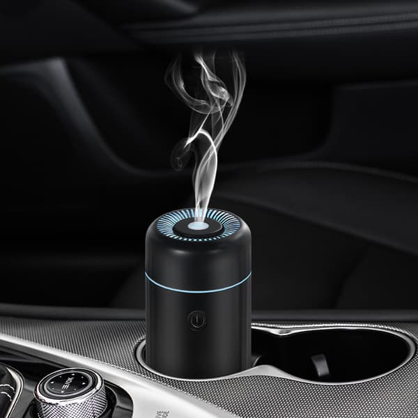 Billad Aromaterapi Diffusorer til Æteriske Olier, Mini USB Luftduft Lille Luftfugter med 7-Farvet LED Lys Skift til Bil Rum