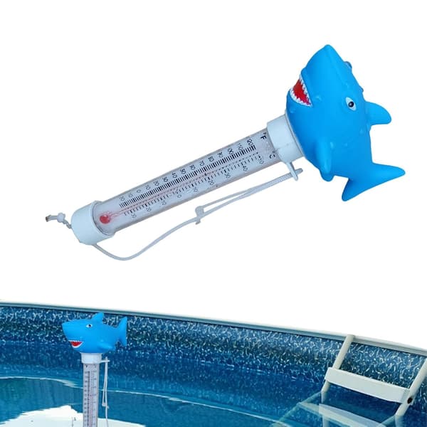 Pooltermometer, flytande termometer med snöre, pool- och spatermometer, trådlös pooltermometer-boj för inomhus- och utomhusbruk