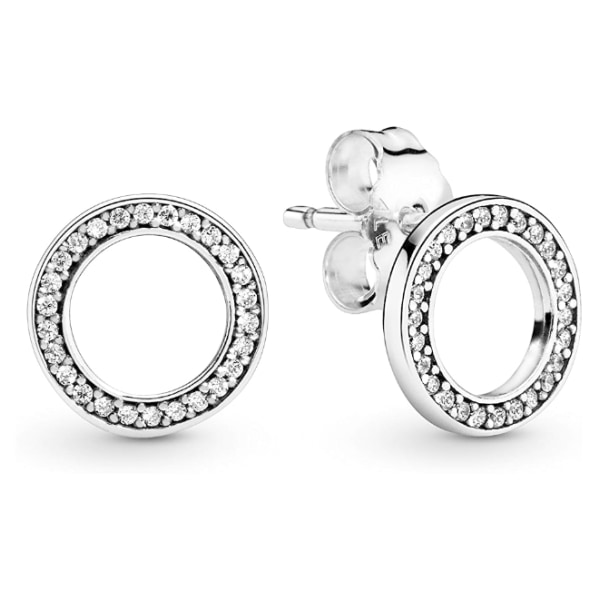 Kvinnor silver spänne örhängen örhängen, ringar, örhängen, nya glänsande
