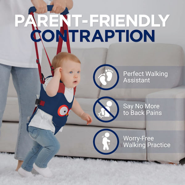 (Blå) Baby Walker Carrier - Håndholdt Børne Walker Hjælpemiddel - Toddler Baby Walker Carrier Assist Bælte - K