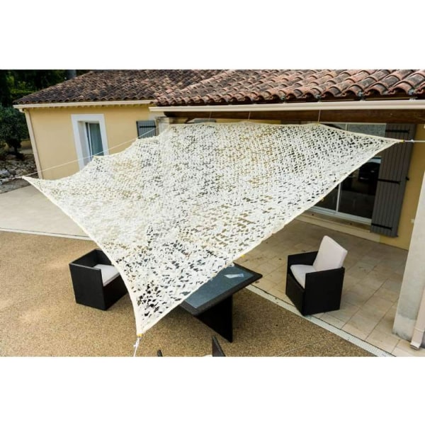 Perforert skyggeklut - 85 g/m2 - I polyester - Kvadrat - 3 x 4