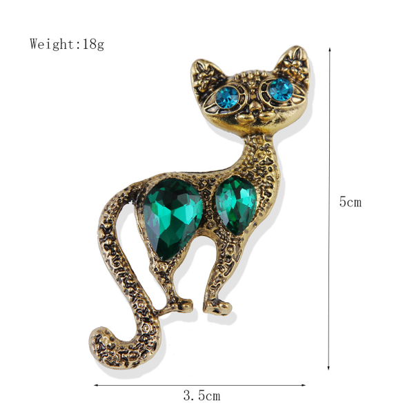 Retro enkel killing broche