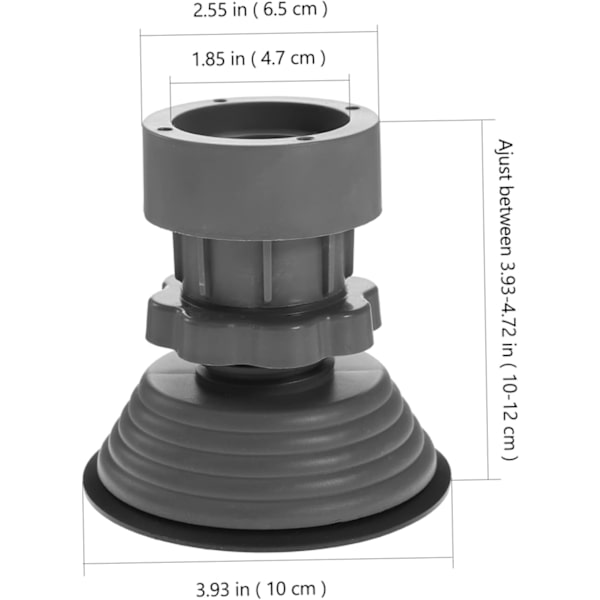 4 stk. vaskemaskine gulvunderlag vaskemaskine hævepude stabilisator vaskemaskiner absorberende vaskemaskiner