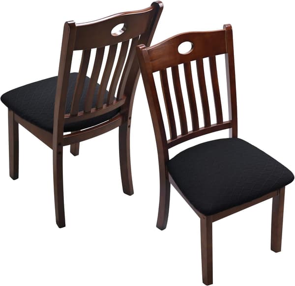 Set med 4 stretch jacquard stolsetertrekk, avtagbare og vaskbare