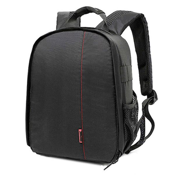 SLR-kameraväska kameraväska kameraryggsäck vattentät stöttålig campingväska liten reseryggsäck Red
